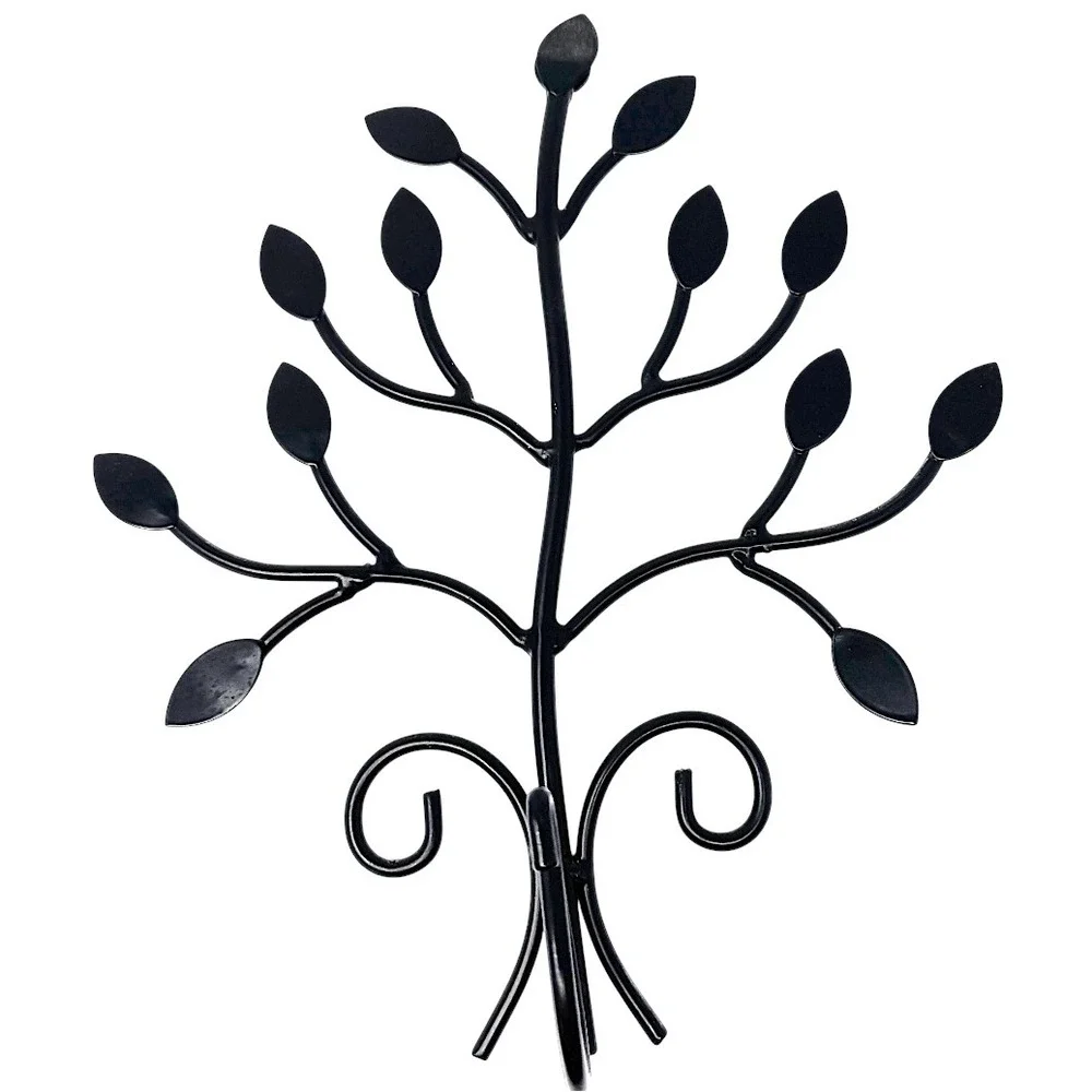 Metal Tree‎ Wall Coat Hook Decorative Entryway Key Holder Rack Black